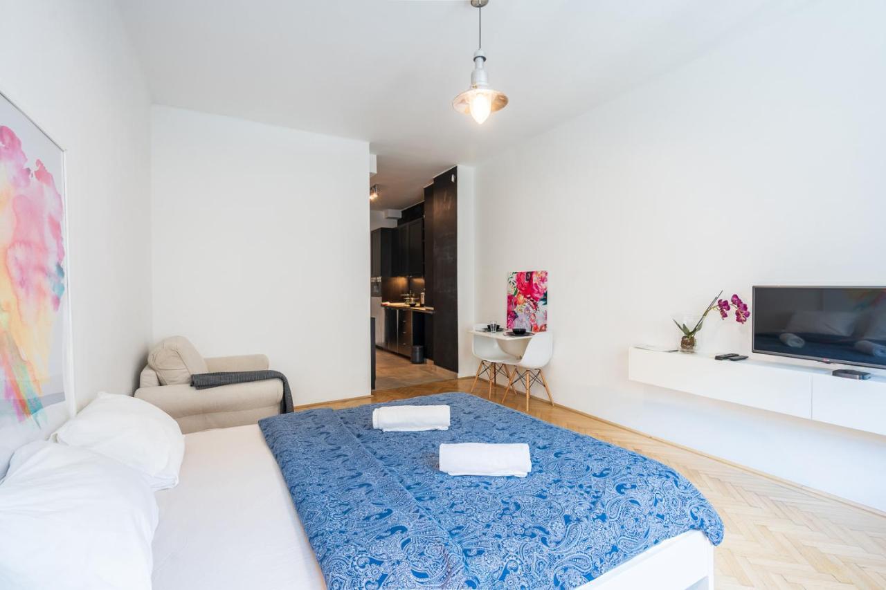 Bright Studio With Parliament View, Free Parking Budapest Esterno foto